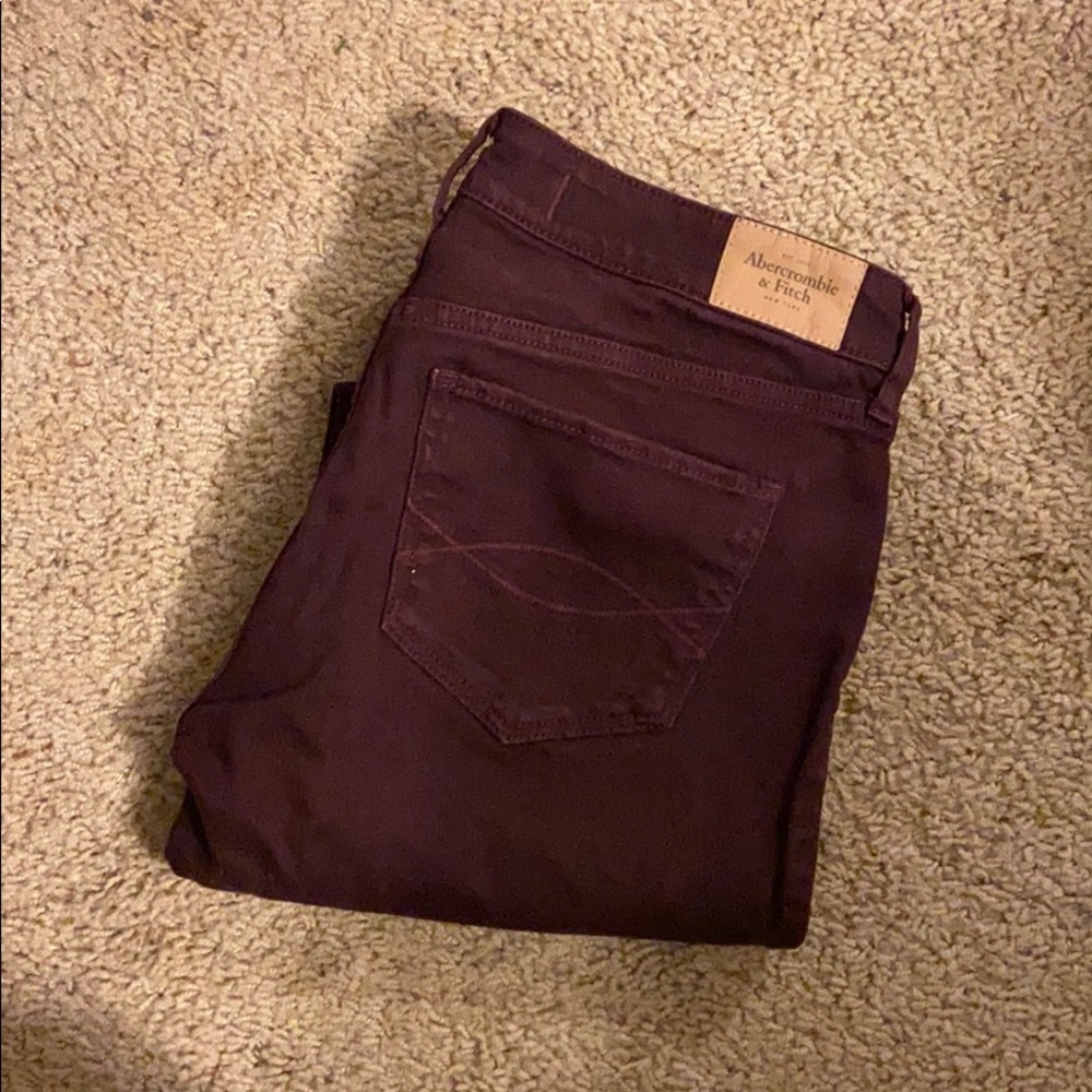 Burgundy/Maroon skinny Jeans